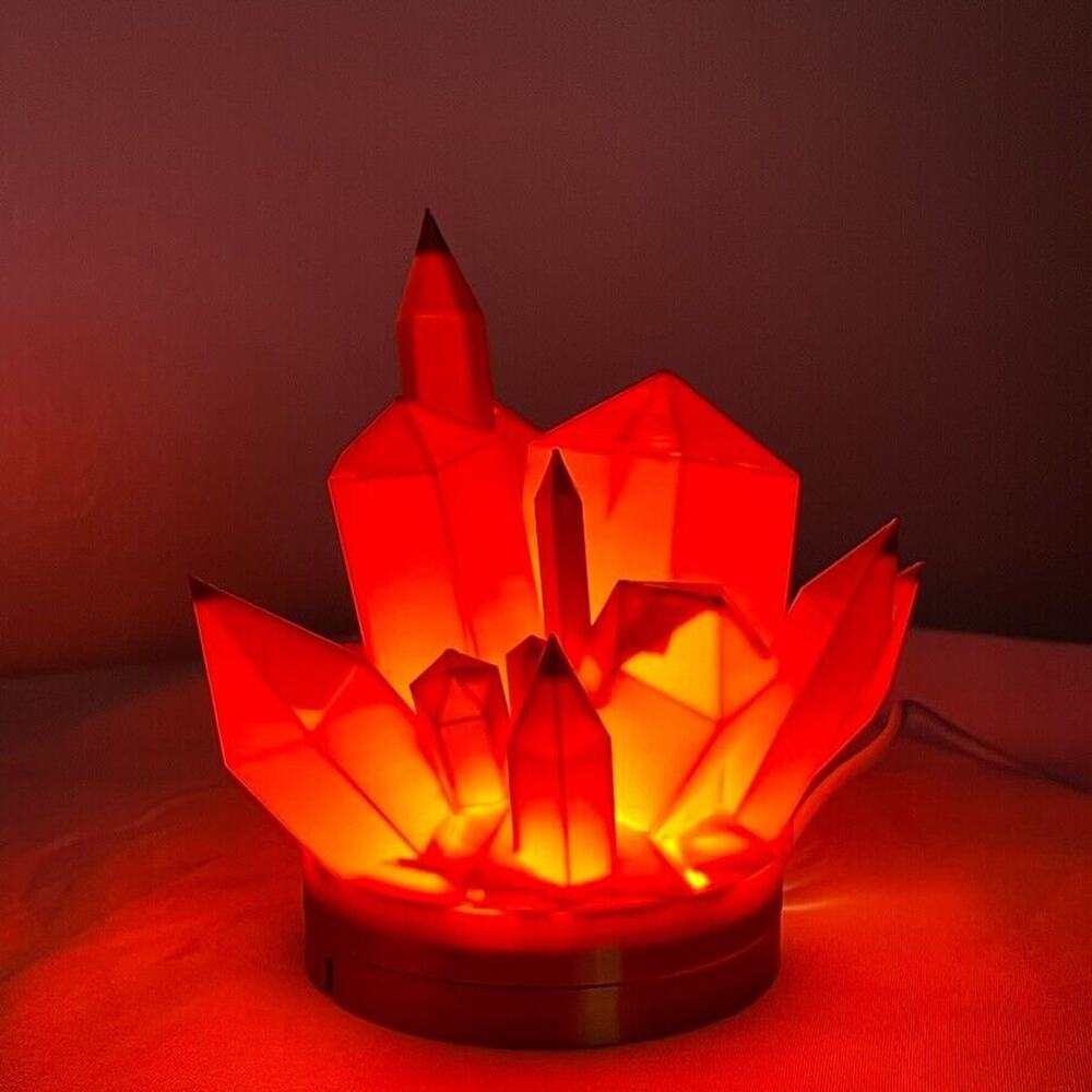 Gold Crystal Node Art Light Decor Table Decoration Lamp Room Nightlight UBS